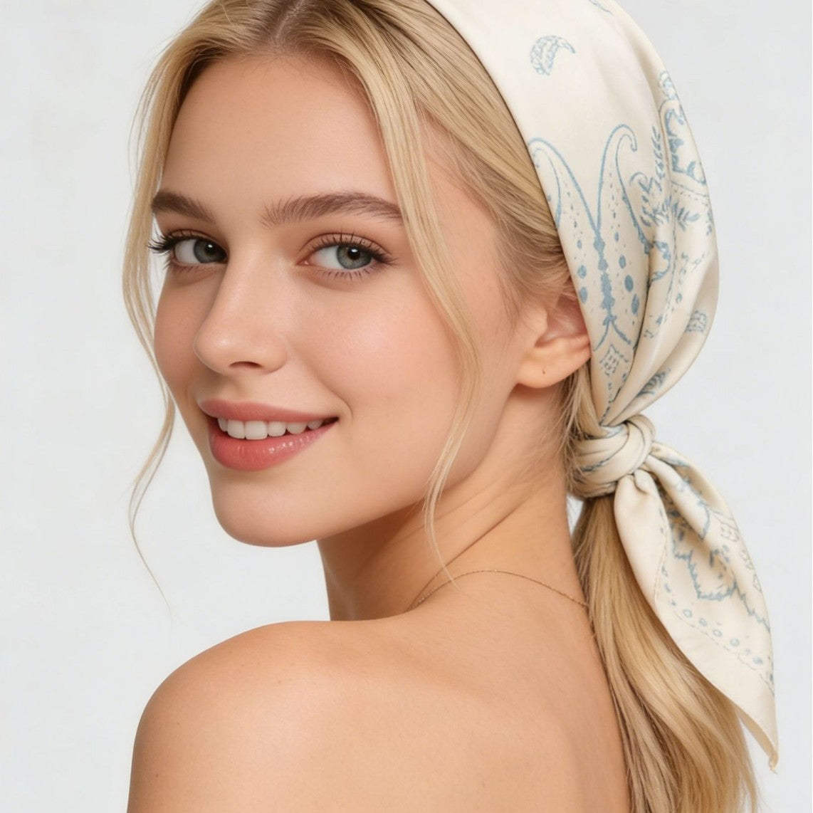 Fashionable New Square Scarf / Silk Scarf for Women – 70cm Headwrap, Printed Scarf, Professional Ascot Tie